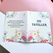 Çiçekli Karne Kılıfı resmi