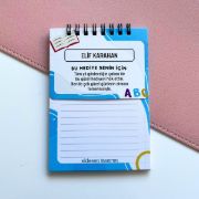 Çocuklu Defter İsme Özel Karne Hediyesi resmi