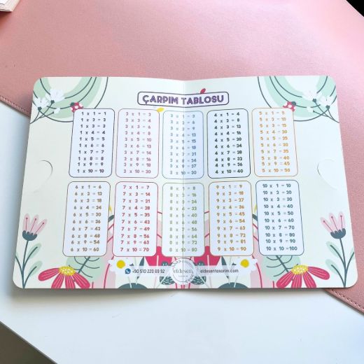 Çiçekli İsme Özel Karne Seti resmi