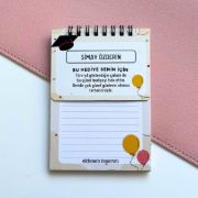 Mezuniyetli İsme Özel Defter ve Anahtarlık resmi