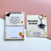 Mezuniyetli İsme Özel Defter ve Anahtarlık resmi