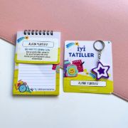 Yıldızlı İsme Özel Defter ve Anahtarlık resmi