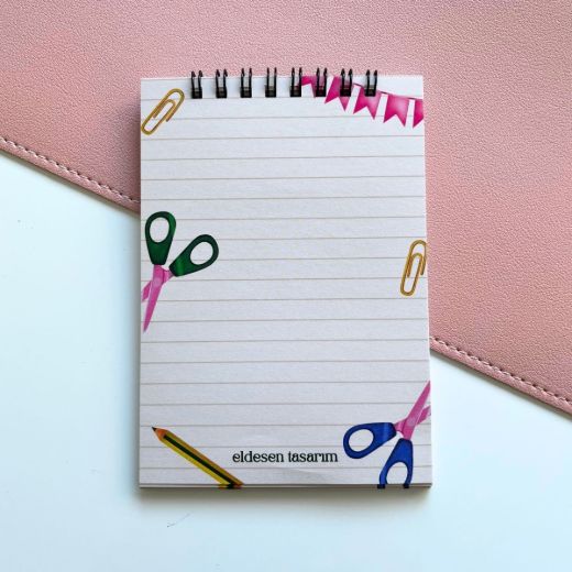 Çantalı İsme Özel Defter ve Anahtarlık resmi
