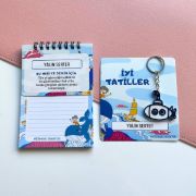 Balinalı İsme Özel Defter ve Anahtarlık resmi