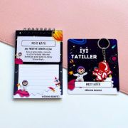 Astronotlu İsme Özel Defter ve Anahtarlık resmi