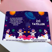 Astronot İsme Özel Karne Seti resmi