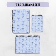 Mavi Fiyonk 3'lü Planlama Seti / Öğretmen İsmine Özel resmi