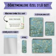 Badem Ağacı 3'lü Planlama Seti / Öğretmen İsmine Özel resmi