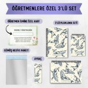 Balinalar 3'lü Planlama Seti / Öğretmen İsmine Özel resmi