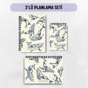 Balinalar 3'lü Planlama Seti / Öğretmen İsmine Özel resmi