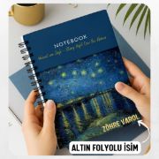 Ren Nehri Kalın Kapaklı A5 Defter / Öğretmen İsmine Özel resmi