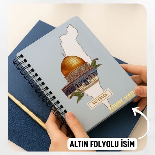 Kudüs Kalın Kapaklı A5 Defter / Öğretmen İsmine Özel resmi