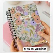 Pamuk Şekerli Kalın Kapaklı A5 Defter / Öğretmen İsmine Özel resmi