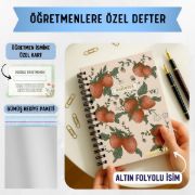 Çilek Kalın Kapaklı A5 Defter / Öğretmen İsmine Özel resmi
