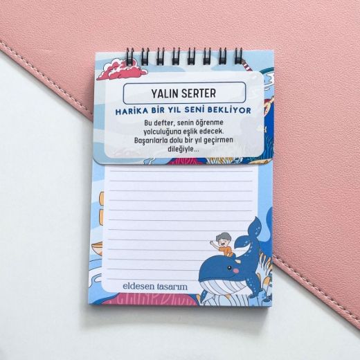 Balinalı İsme Özel Defter Okul Açılış Hediyesi resmi