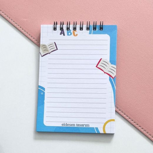 Çocuklu İsme Özel Defter Okul Açılış Hediyesi resmi