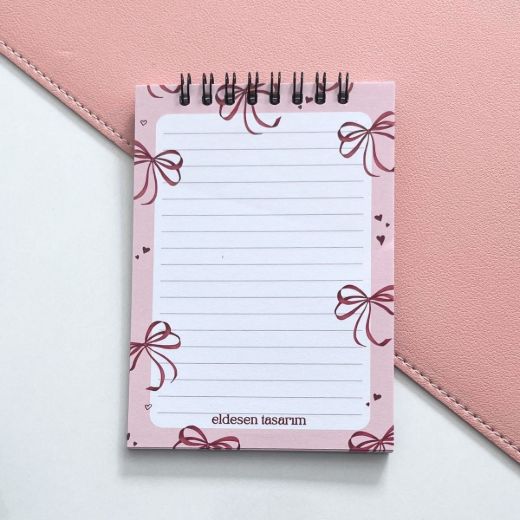 Fiyonklu İsme Özel Defter Okul Açılış Hediyesi resmi