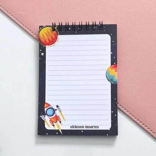 Roketli İsme Özel Defter Okul Açılış Hediyesi resmi