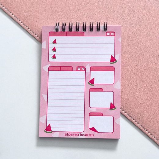 Karpuzlu İsme Özel Defter Okul Açılış Hediyesi resmi