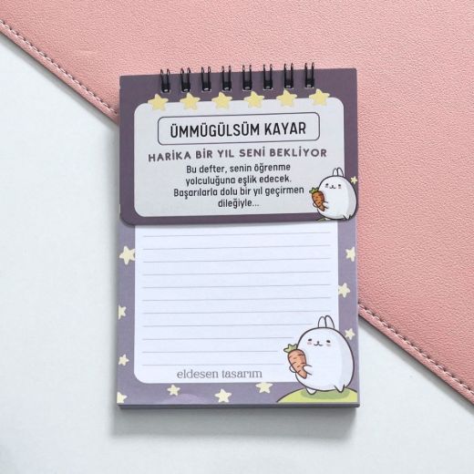 Tavşanlı İsme Özel Defter Okul Açılış Hediyesi resmi