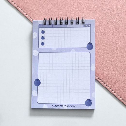 Yaban Mersinli İsme Özel Defter Okul Açılış Hediyesi resmi